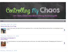 Tablet Screenshot of controllingmychaos.com